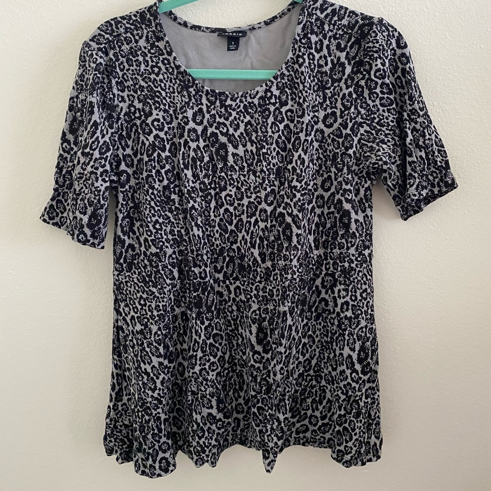Torrid Leopard Peplum Top Size 1
